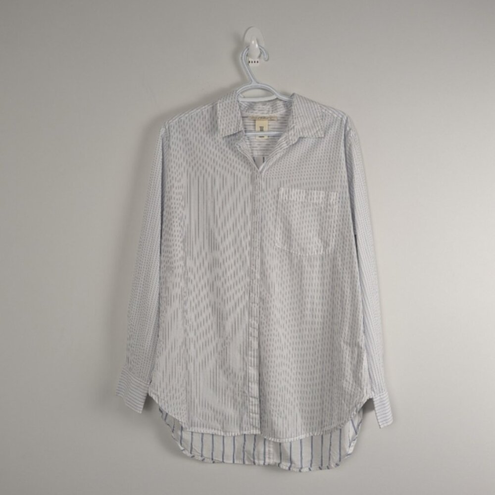 Women's Striped Button-Down Shirt US Size 12